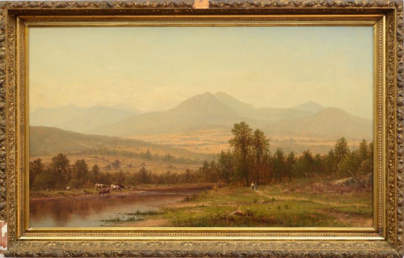 Appraisal: CHARLES WILSON KNAPP - LANDSCAPE Oil on canvas signed 'C