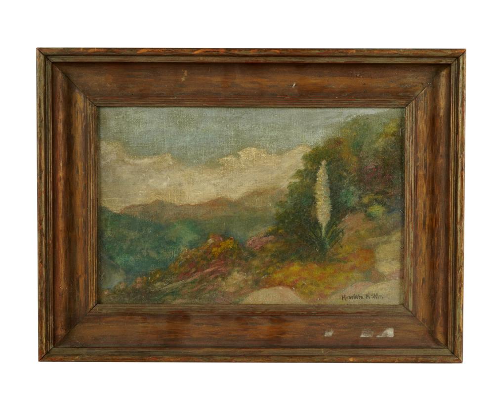 Appraisal: HENRIETTA MCSAIN CALIFORNIA LANDSCAPEoil on board signed lower right x