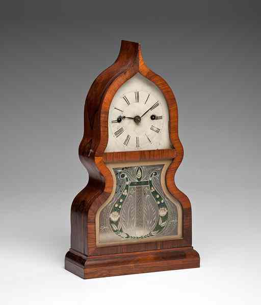 Appraisal: J C Brown Acorn Shelf Clock Bristol CT ca an