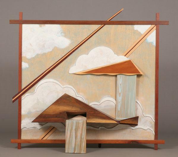 Appraisal: Don Weisflog American - surreal wood construction with painted details