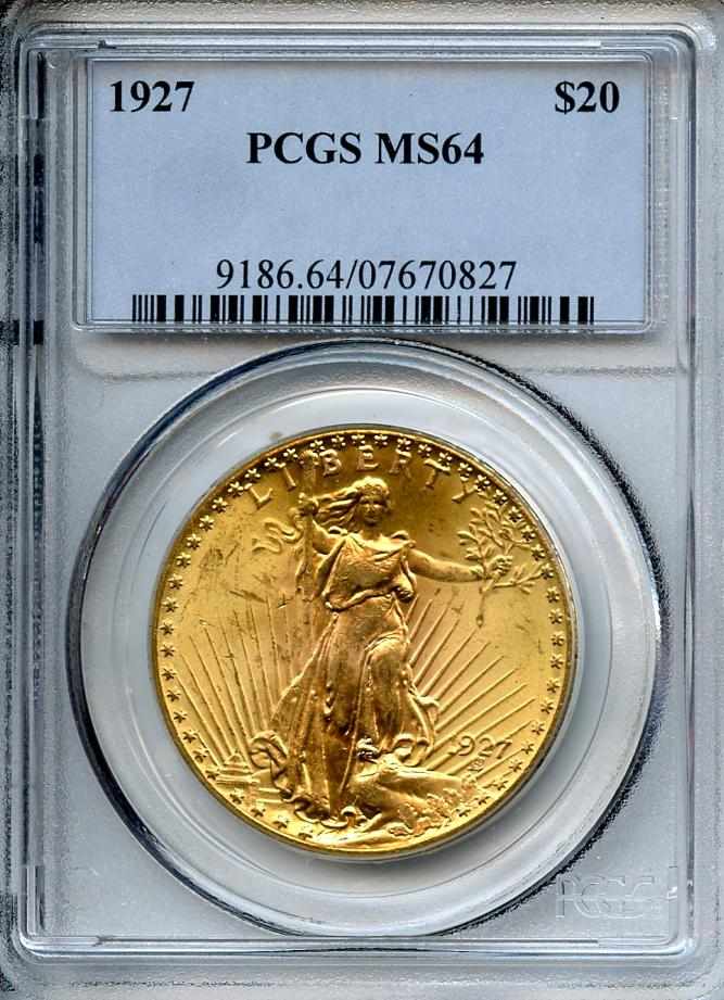 Appraisal: MS PCGS Bright green-gold satiny luster and a nice strike