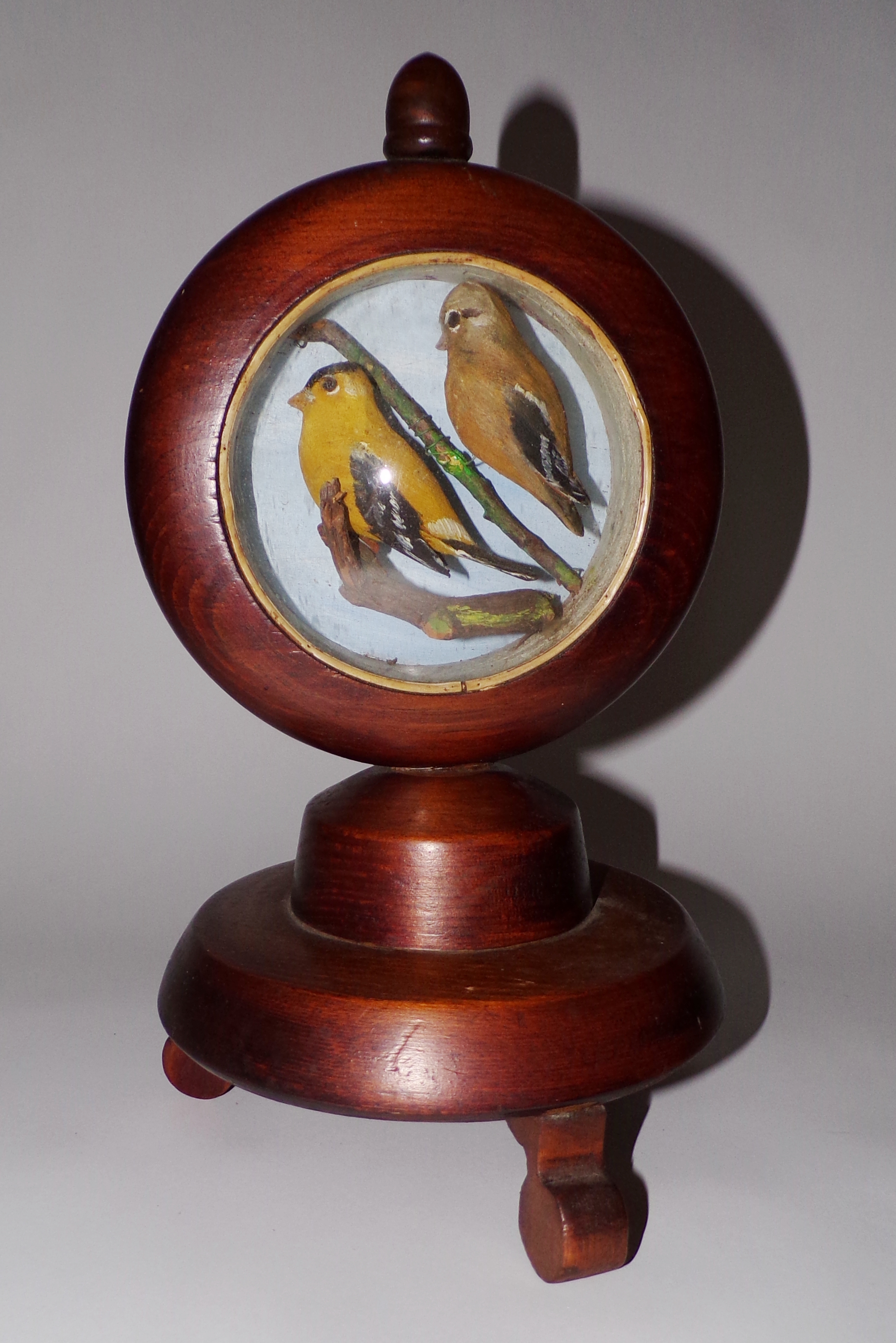 Appraisal: Pair of Late th c carved and painted Baltimore Orioles