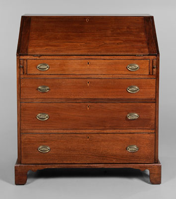 Appraisal: North Carolina Federal Inlaid Desk attributed to Guilford County North