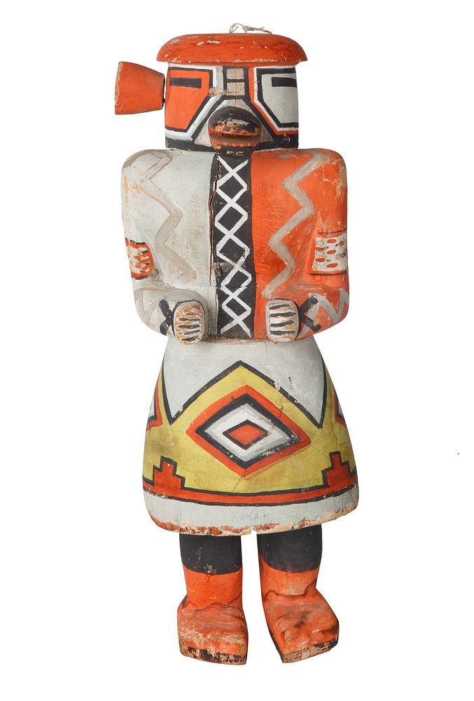 Appraisal: A MALO HOPI KACHINA WOOD PAINTED DOLL A MALO HOPI