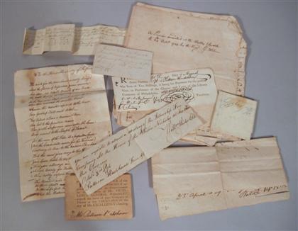 Appraisal: Lot Manuscript Partly Printed Documents C - Philadelphia Environs -