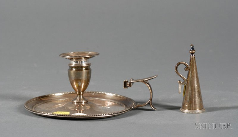 Appraisal: George III Silver Chamberstick London Richard Carter Daniel Smith and