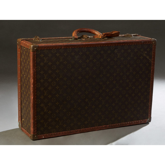 Appraisal: Louis Vuitton Hard Suitcase with keys and clochette with original