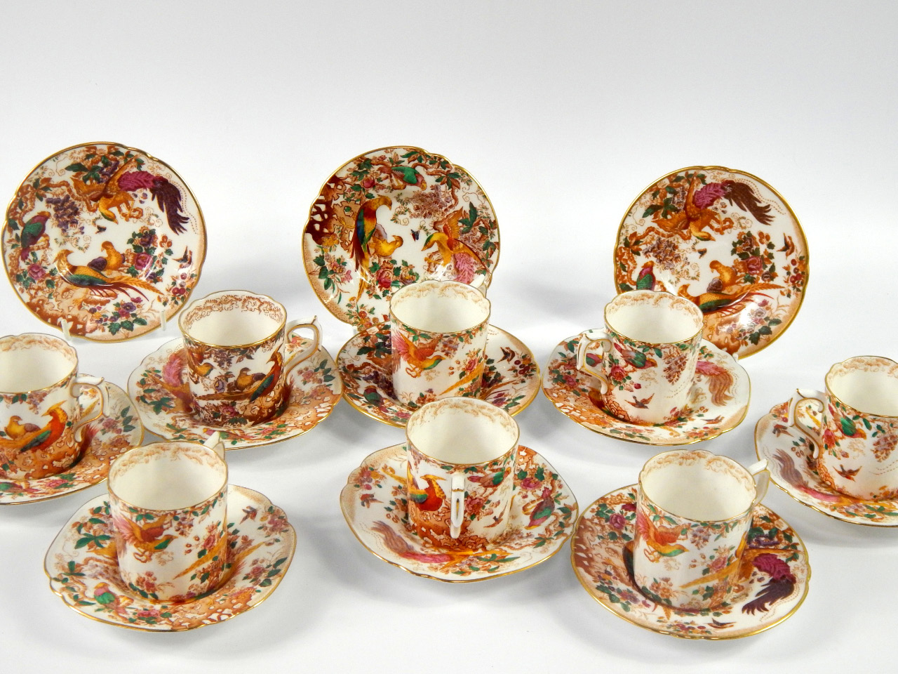 Appraisal: A group of eight Royal Crown Derby demi tasse coffee