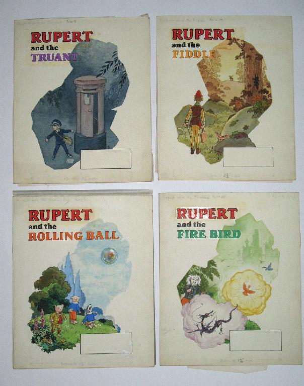 Appraisal: ALFRED BESTALL Four original pieces of artwork for the title