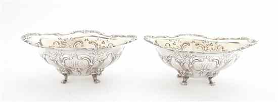 Appraisal: A Pair of American Sterling Silver Footed Bowls Gorham each