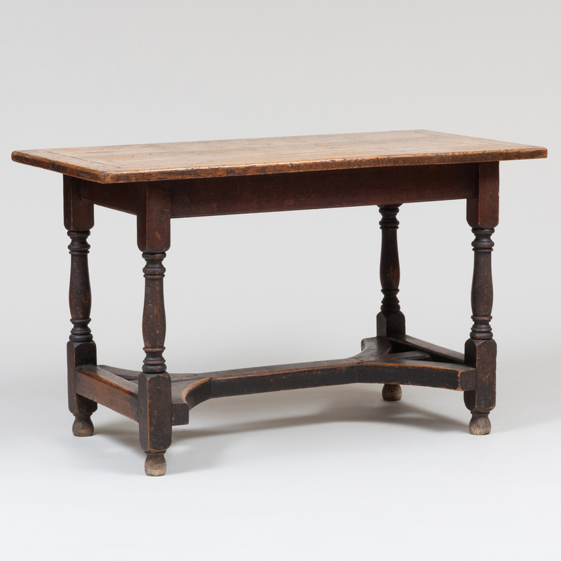 Appraisal: VICTORIAN RUSTIC OAK AND STAINED OAK CENTER TABLE IN THE