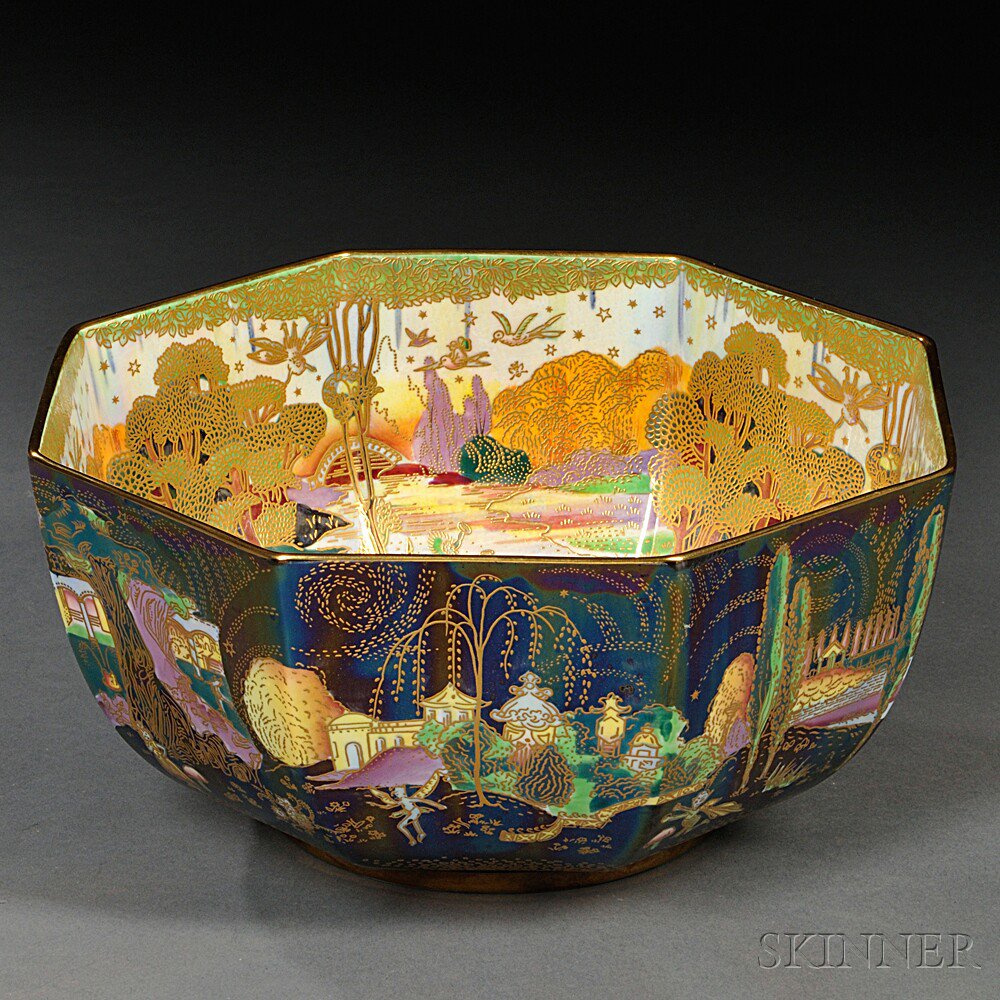 Appraisal: Modern Wedgwood Fairyland Lustre Bone China Bowl England th century