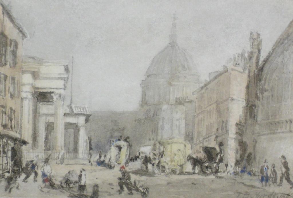 Appraisal: THOMAS BUSH HARDY Canon Street London with St Pauls cathedral