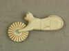 Appraisal: PIE CRIMPER - th C sailor made carved ivory figural