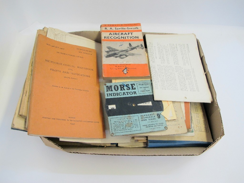 Appraisal: A box of RAF handbooks and other related ephemera