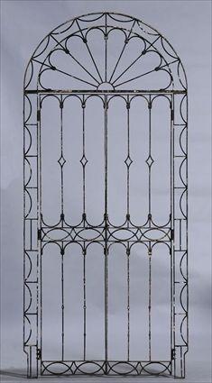 Appraisal: ADAM-STYLE WROUGHT IRON PORTICO x in Christie's lot This lot