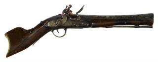 Appraisal: North African diminutive flintlock blunderbuss with brass trigger guard and