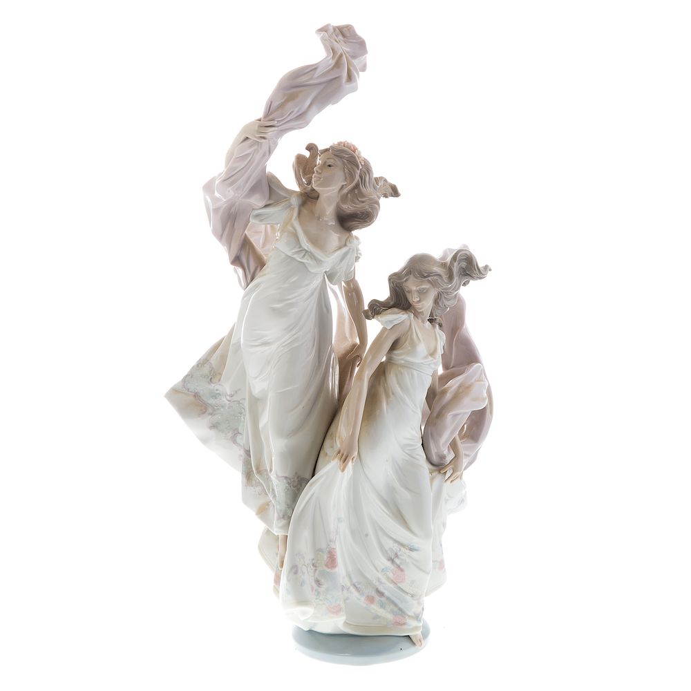 Appraisal: Lladro porcelain group Allegory of Liberty in H Condition Good