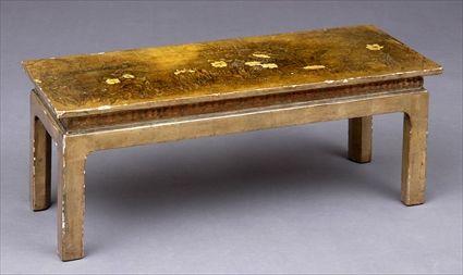 Appraisal: MAX KUEHNE - PAINTED GESSOED INCISED AND GILDED LOW TABLE