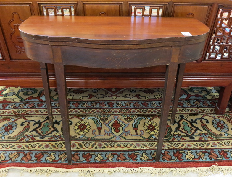 Appraisal: FEDERAL MAHOGANY GAME TABLE American early th century having a