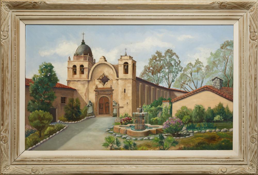 Appraisal: Ernest Marius Wilson Swedish American - Mission San Carlos Borrom