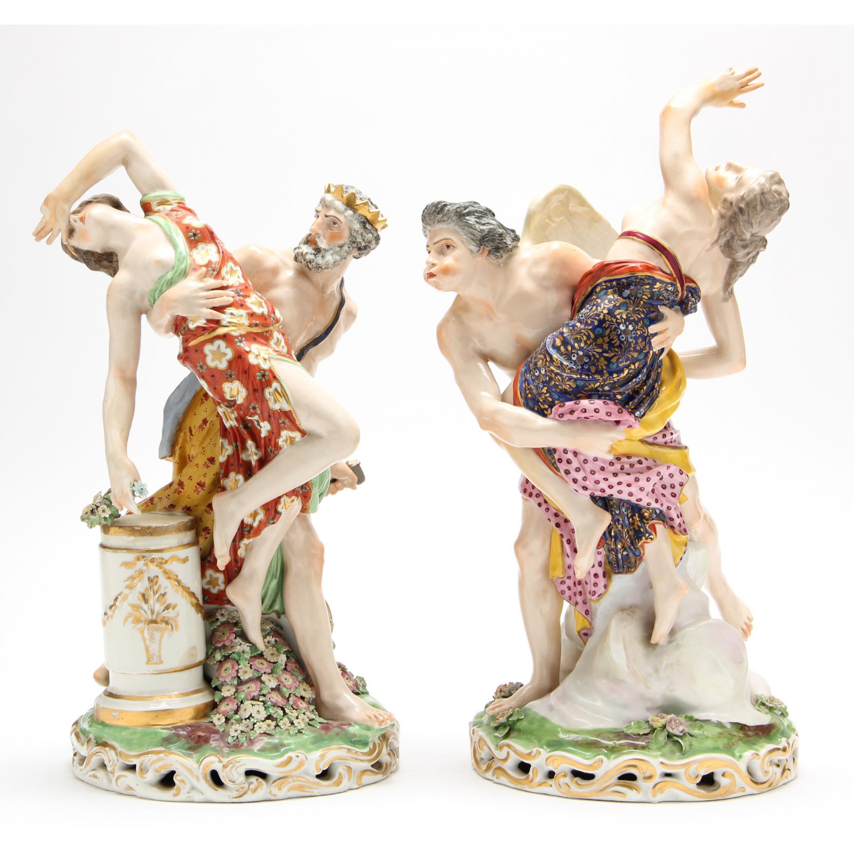 Appraisal: Pair of Samson Porcelain Figurines last quarter th century both