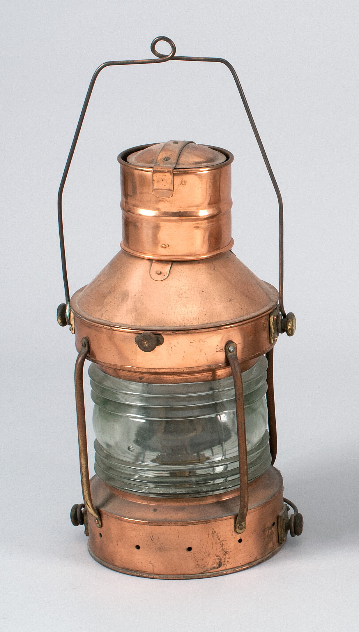 Appraisal: COPPER MASTHEAD LIGHT Late th Early th CenturyMaker unknown Height