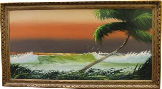 Appraisal: Alfred Hair Florida - Florida highwaymen coastal painting on board