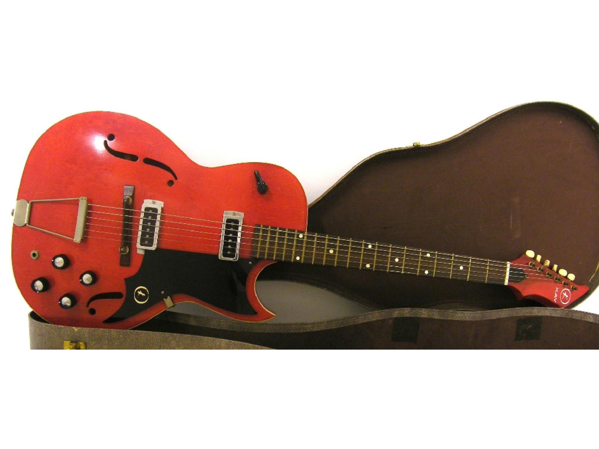 Appraisal: Kay Speed Demon electric guitar red finish electrics in working