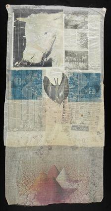 Appraisal: ROBERT RAUSCHENBERG - HOARFROST EDITION RINGER STATE Collage print on