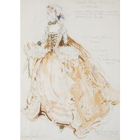 Appraisal: Raymond Hughes American th Century Costume Design for Beverly Sills