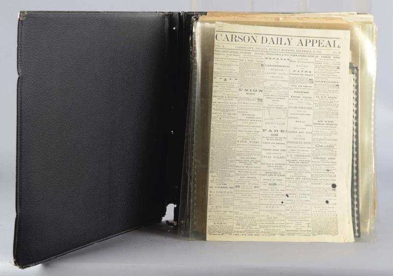 Appraisal: A Folio Of Mostly Nevada Ephemera Newspapers Treasure trove of