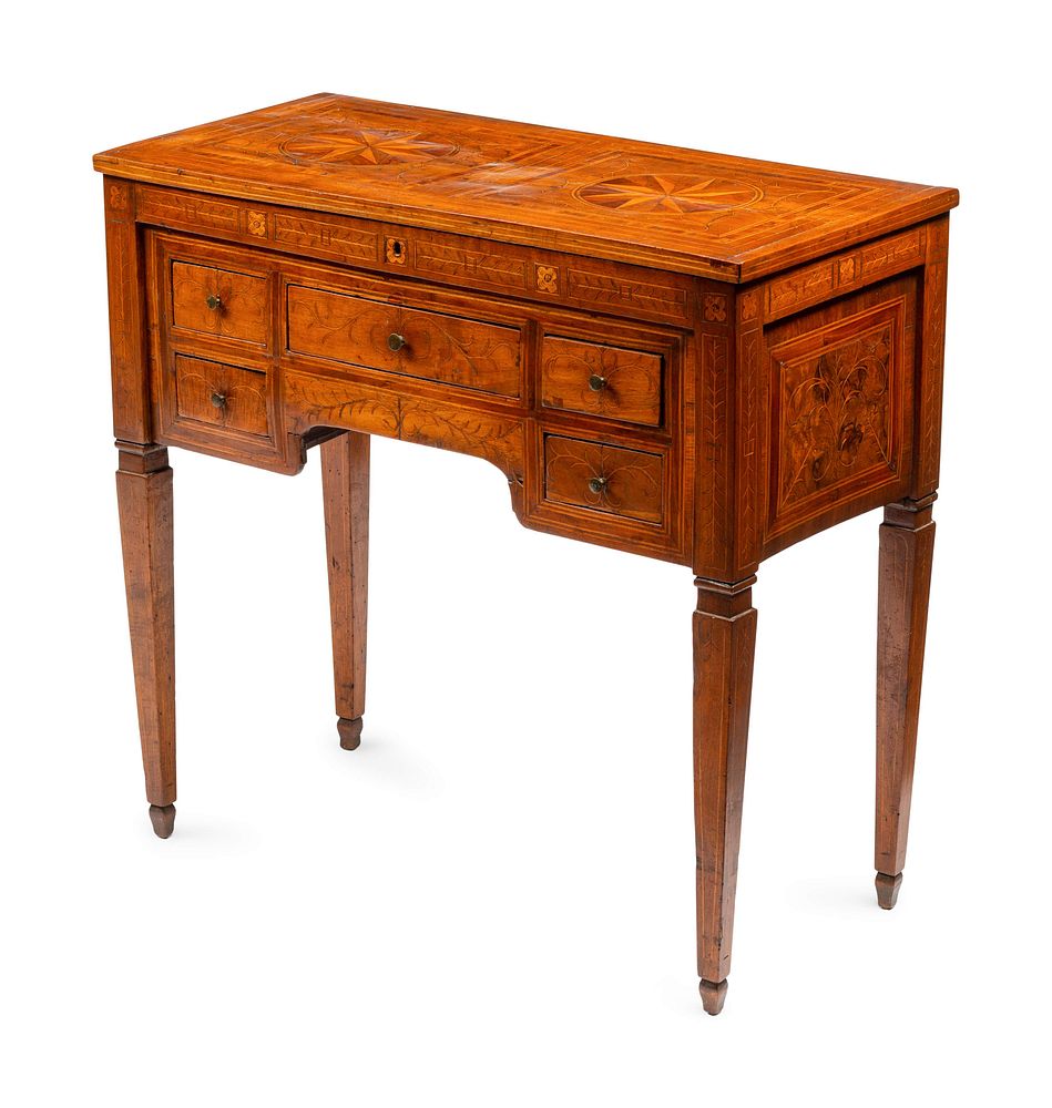 Appraisal: A North Italian Marquetry Dressing Table A North Italian Marquetry