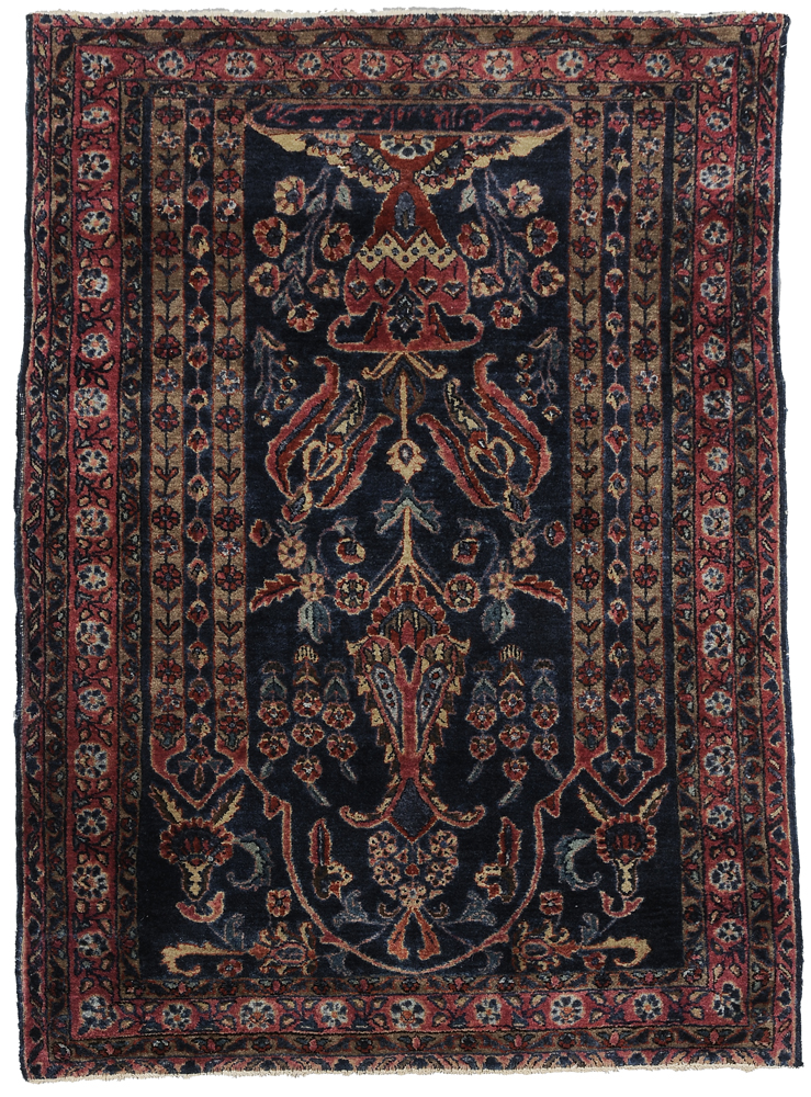 Appraisal: Sarouk Meditation Rug Persian early th century heavy construction with