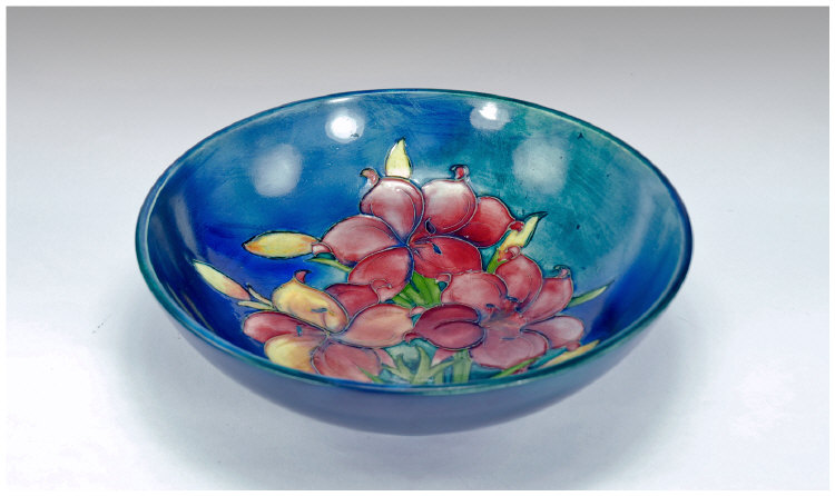 Appraisal: Moorcroft Freesia Design Footed Bowl c 's full marks to