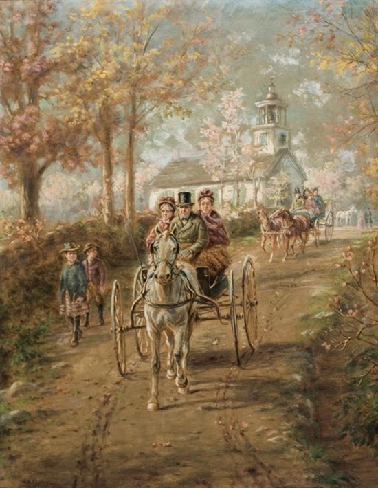 Appraisal: EDWARD LAMSON HENRY American - Coming Home From Church oil