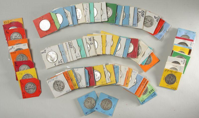 Appraisal: s Walking Liberty Half Dollars mixed dates and mints average