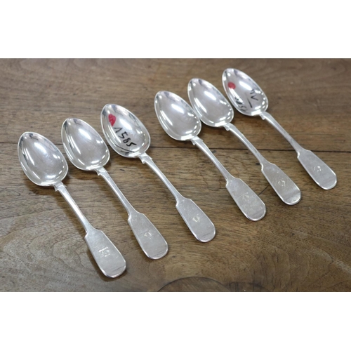 Appraisal: Matched set of antique hallmarked sterling silver spoons London George