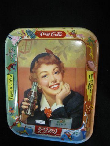 Appraisal: Coca Cola Advertising Tray x nice example