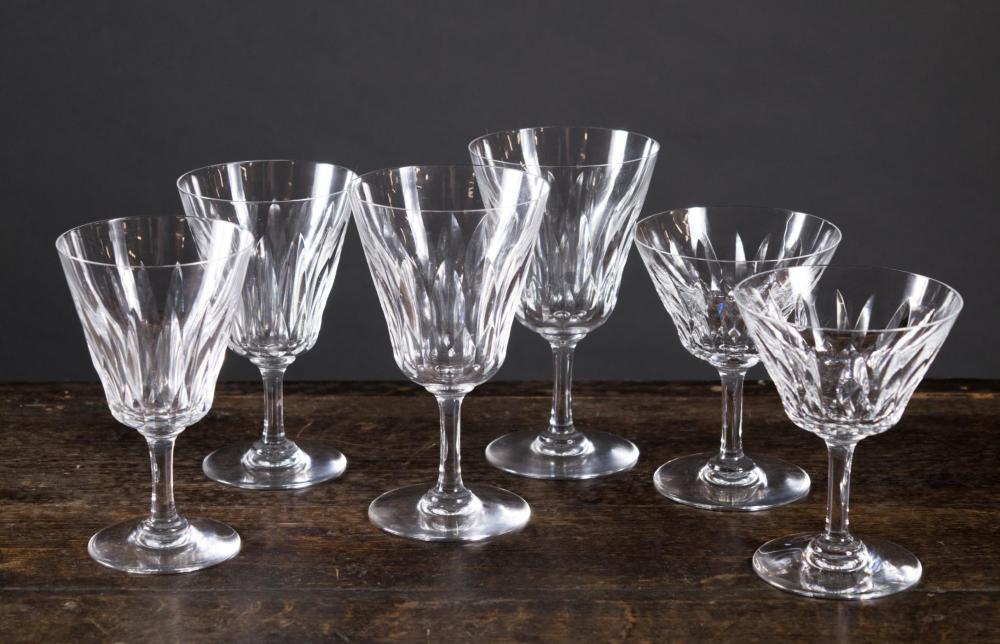 Appraisal: BACCARAT LUTECE STEMWARE SET pieces comprised of water goblets H