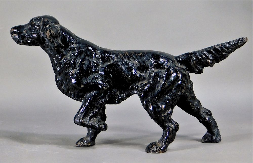 Appraisal: American Cast Iron Pointer Dog Door Stop United States Early