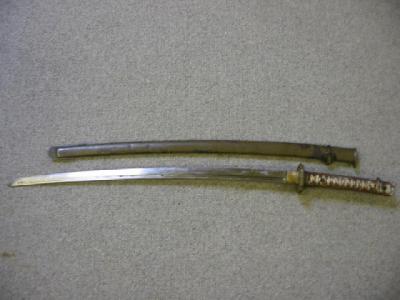 Appraisal: A JAPANESE NCO'S SWORD c with simulated bound grip single