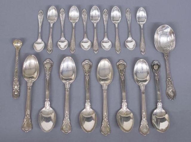 Appraisal: lot of Sterling silver spoons varied patterns and makers including