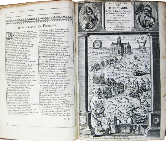 Appraisal: FULLER THOMAS The Historie of the Holy Warre Folding engraved