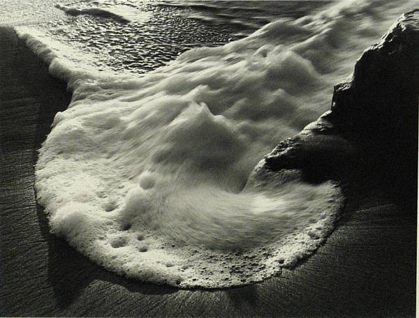 Appraisal: Al Weber Wave San Gregorio Beach Gelatin silver print signed