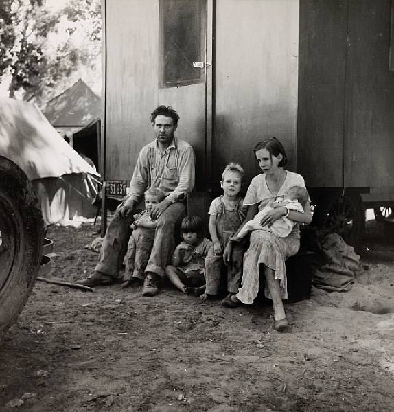 Appraisal: Dorothea Lange American - Marysville Migrant Camp-California Fruit Tramp and