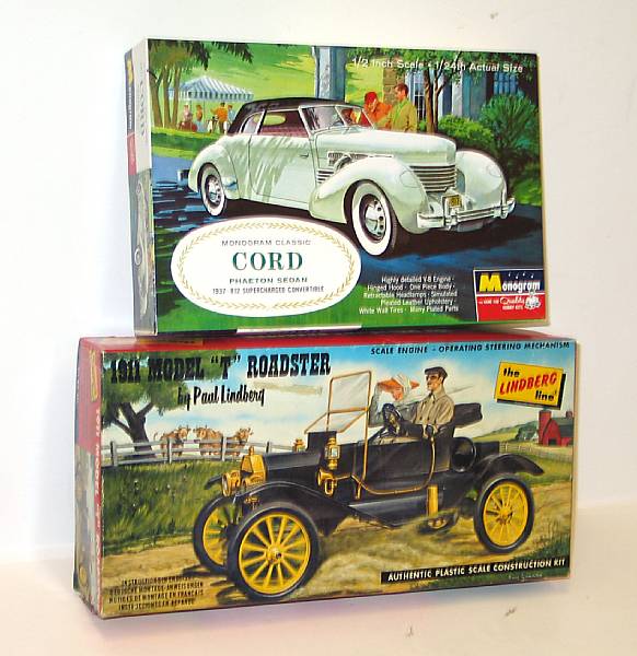 Appraisal: Old Timer Series Kits Assortment of boxed plastic kits depicting