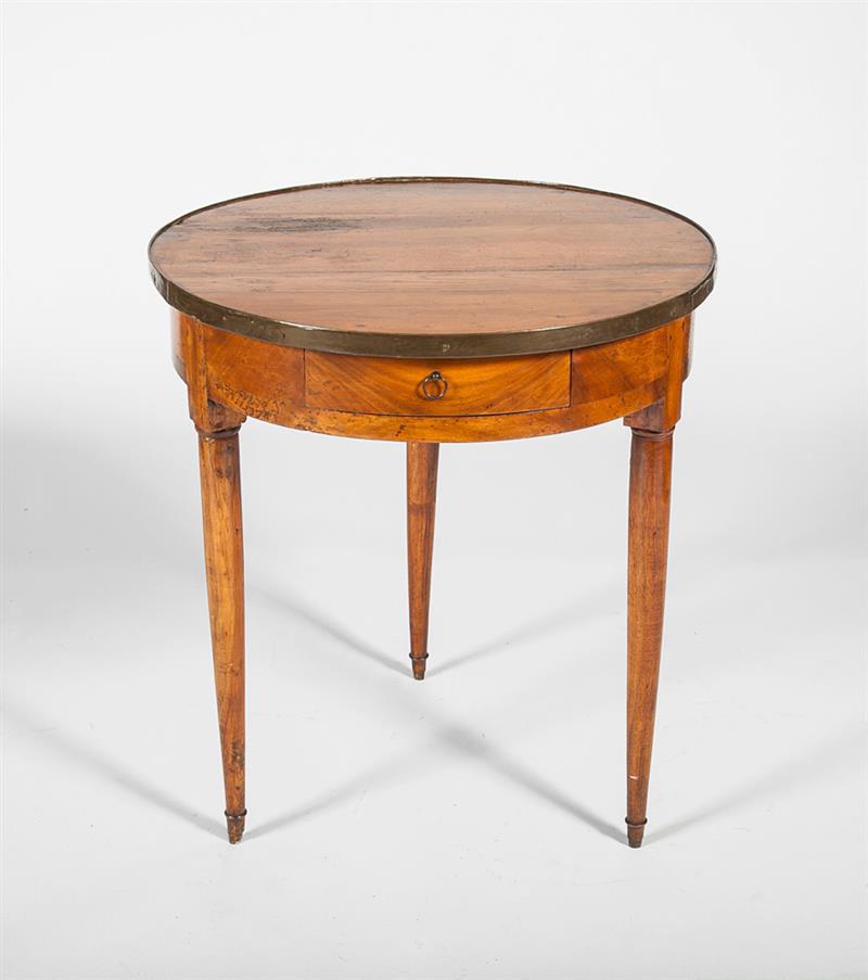 Appraisal: Directoire Fruitwood Bouillotte Table x in diam Estimate -