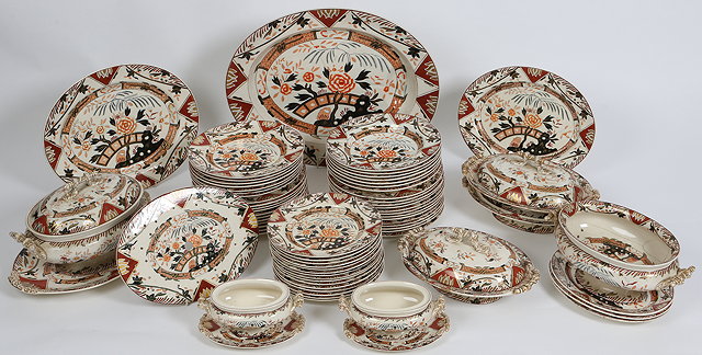 Appraisal: AN EXTENSIVE VICTORIAN DINNER SERVICE BY ASHWORTH to include dinner