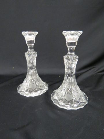 Appraisal: Pair of Crystal Candlesticks tall excellent